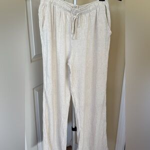 Women’s Linen Cream Pants